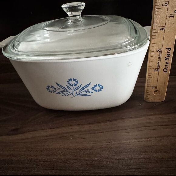 Vintage Corning Ware Cornflower Blue Baking & Cookware 8 Piece Set Lids & Handle - Picture 11 of 16